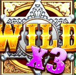 Wild West sheriff badge symbol